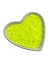 Pérolas leitosas 4mm amarelo neon - 20g