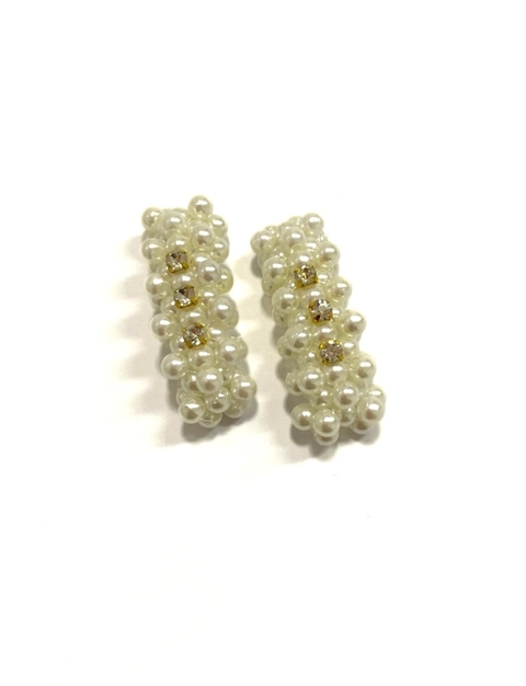 Miolos de pérola RN 3.5cm branco - 2 unidades