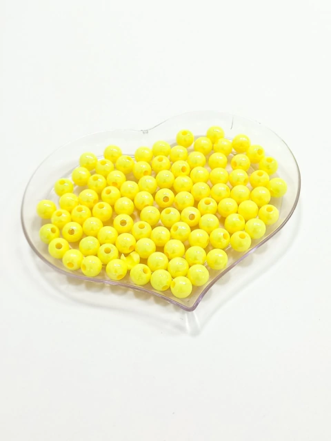 Pérolas irisadas 8mm 20g (Amarelo)