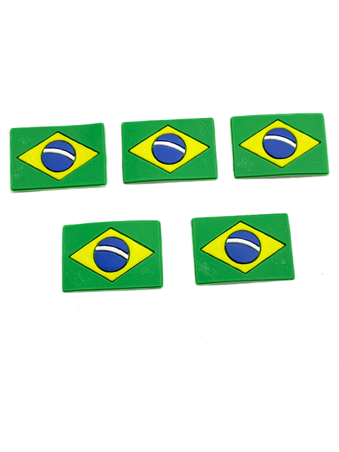 Aplique bandeira do Brasil emborrachado - 4 unidades - comprar online