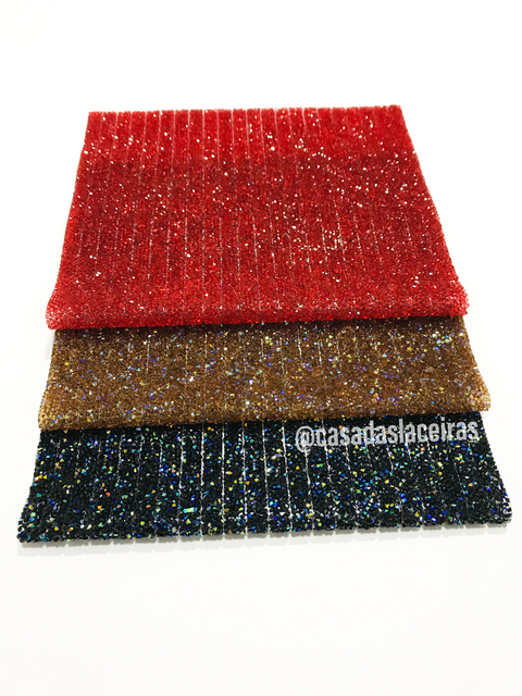 Mantas de strass 1cm vermelha preta marrom