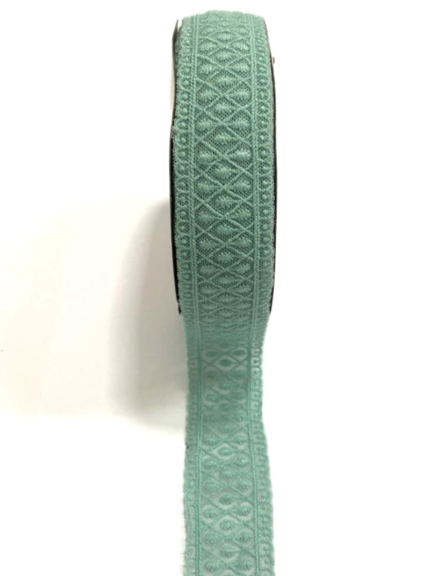 Fita de renda princess 38mm (Verde Água) - 1 metro