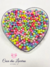 Pérola achatada sextavada tons candy 8mm 20g