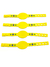 Aplique pulseira Brasil amarela 17,5cm emborrachado - 2 unidades