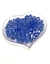Miçanga quadrada translúcida sextavada Azul royal - 20g