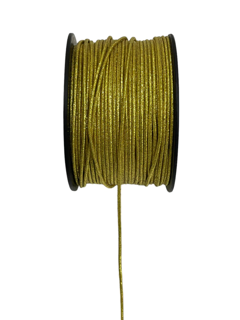 Elástico roliço dourado 2.2mm - 2 metros