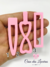 Hair Clip bico de pato decorativo rosa