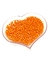 Pérola leitosa 4mm laranja - 20g