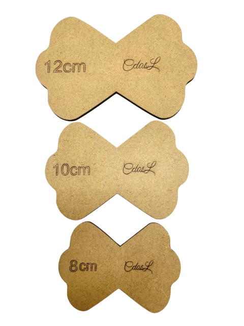 Kit MDF laço 3 peças - 1 kit