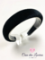 Tiara de veludo acolchoado 3cm - comprar online