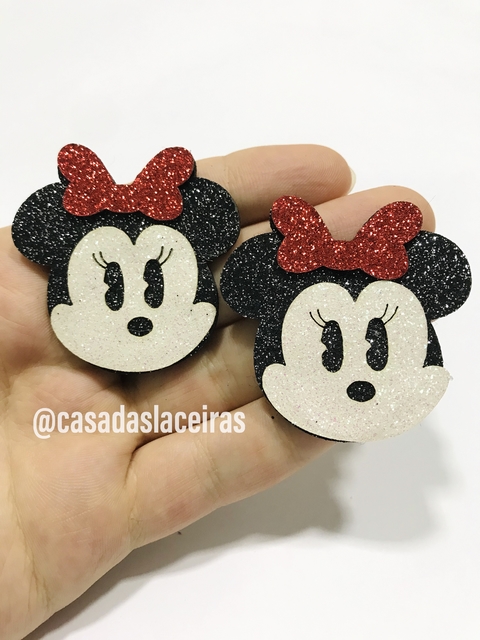 Aplique Minnie feltro 2 unidades