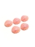 Aplique concha irisada acrílico 18x17mm rosa - 2 unidades
