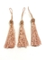 Pingente Tassel rosê gold 90mm - 2 unidades