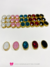 Pedra oval vidro 10x14mm 10 unidades