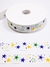 Fita Yama branca com estrelas coleção Brasil 38mm - 2 metros