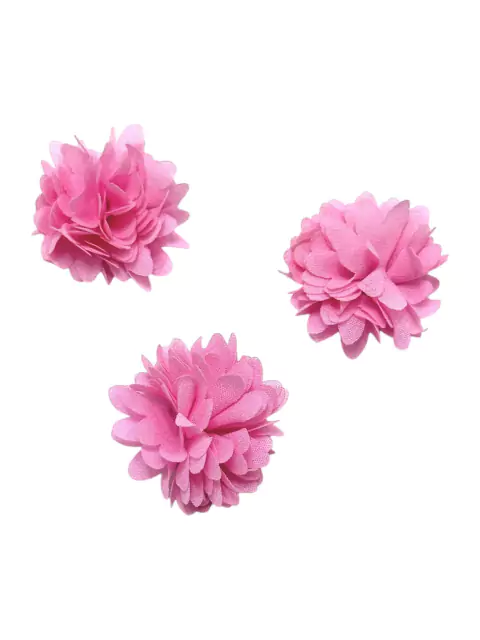 Aplique Florzinha Poliéster Princess Rosa - 2 Unidades