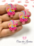 Aplique pirulito Hello Kitty acrílico 2 unidades