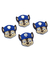 Aplique patrulha canina azul/bege emborrachado - 2 unidades 26x25mm