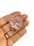 Aplique flor cetim com strass/pérola nude - 1 unidade - comprar online