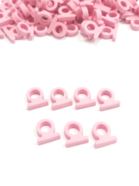 Adaptador para caneta e lápis rosa bebê - 5 unidades