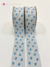 Fita Sinimbu jeans metálica coração azul 1861/C03 - 5 metros