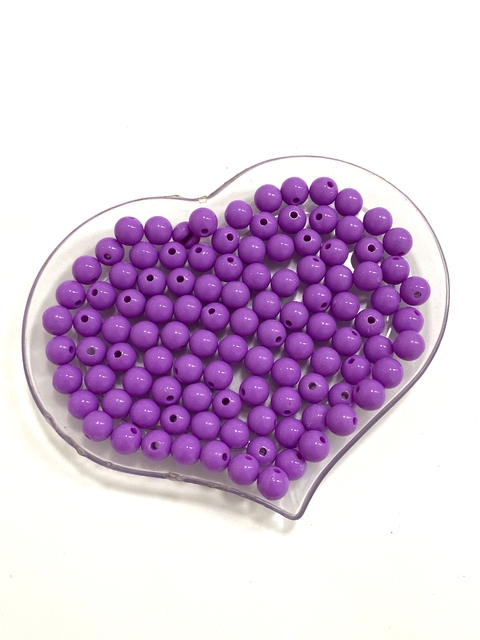 Pérolas leitosas 8mm lilás/uva - 20g