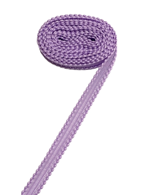 Fita trabalhada poliester 10mm lilás - 1 metro