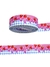 Fita estampa morango e xadrez azul 38mm - 2 metros