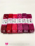 Fita sanding lisa tons de vermelho 10 metros