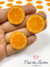 Aplique laranja acrílico tam M 2 unidades