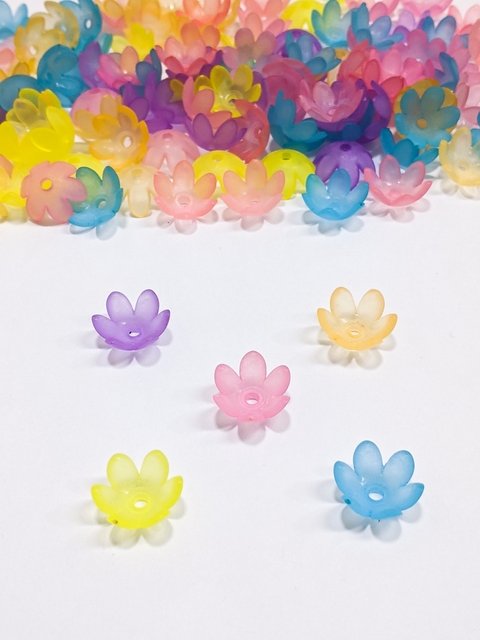 Aplique flor tulipa fosca candy - 20g Aproximada. 65 unidades