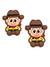 Aplique xerife woody toy story emborrachado 34x43mm - 2 unidades