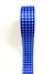 FIta xadrez gorgurão azul royal 38mm - 2 metros