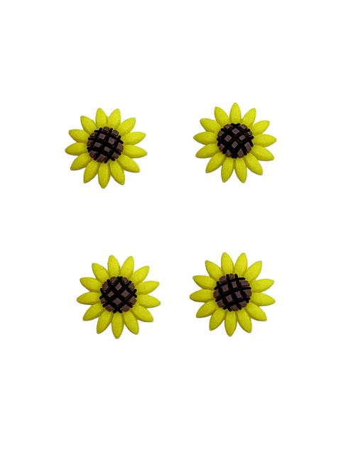 Aplique Girassol P Emborrachado - 4 Unidades