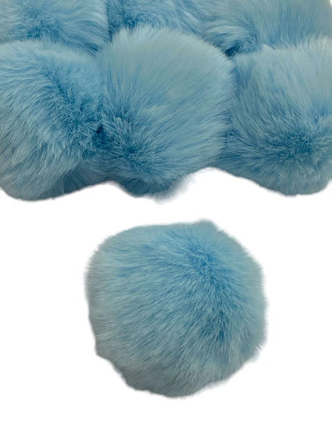Pompom G 8cm azul bebê - 1 unidade