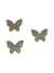 Aplique Borborleta de Metal Com strass - 2 Unidade