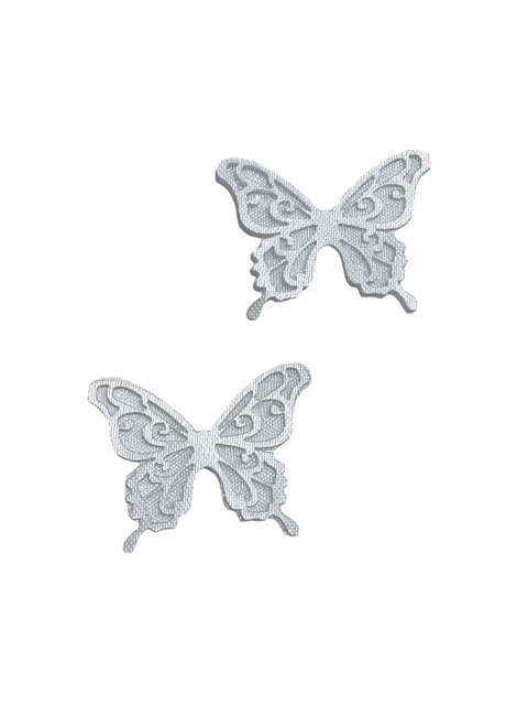 Aplique Borboleta Renda P Branco - 1 Unidade