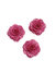 Aplique Flor Boleada Xadrez Pequeno Rosa 5Cm - 1 Unidade