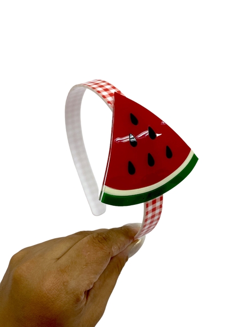 Aplique Melancia Com Tiara De Acrílico - 1 Unidade