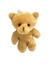 Aplique/pingente ursinho em pé pelúcia dourado 8cm - 1 unidade