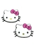 Aplique Hello Kitty Laço Rosa Emborrachado - 2 Unidades