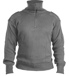 Tricota forrada gris cuello alto