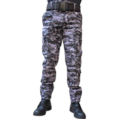 Pantalon cap combate pixelado digital gris