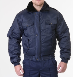 Campera policial cuello de piel sintetica en internet
