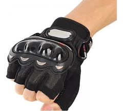 Guantes medio dedo con protección de nudillos