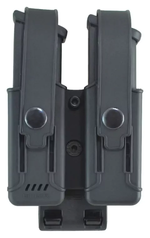 Porta cargador Doble Polimero Con Tapa Universal