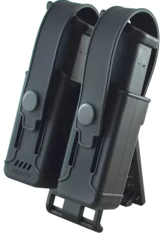 Porta cargador Doble Polimero Con Tapa Universal - comprar online