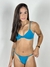 Top Turquesa Poá - Panlô Bikinis | Moda praia, fitness e acessórios