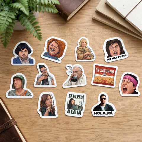 Stickers x 12 Unidades - Memes 4