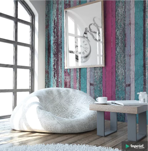 A032 | Vinilo Para Pared Maderas tono rosa